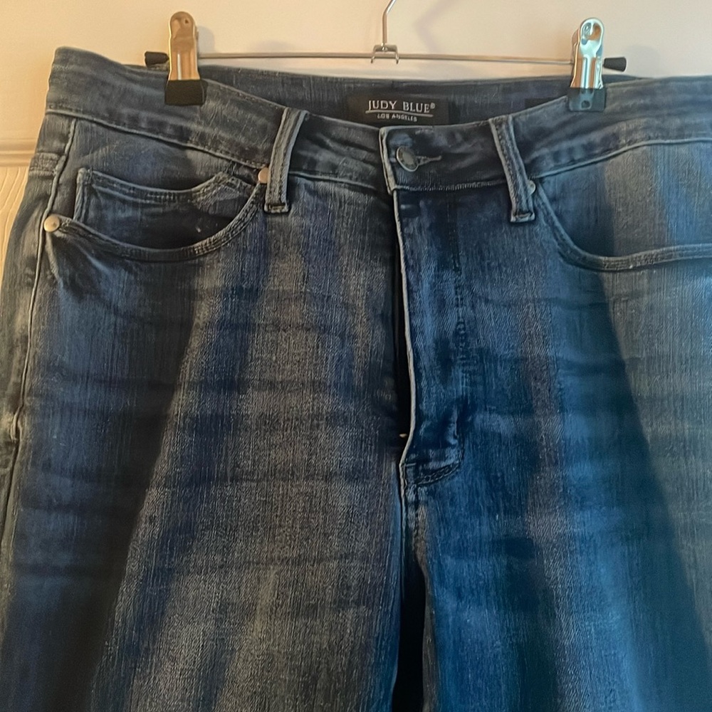 Judy Blue Jeans Womens 14W Slim Boot High Waist Medium Wash Cotton Denim
